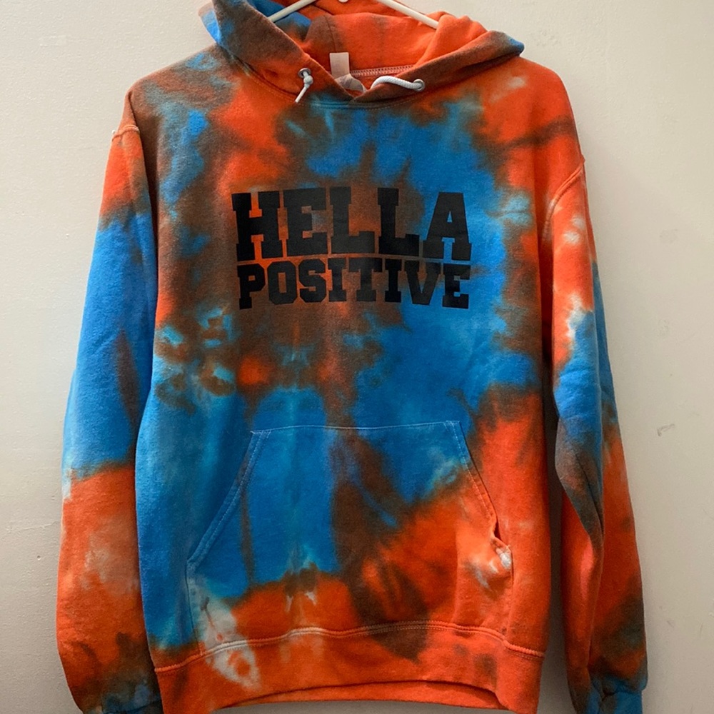Hell Positive Tie sue hoodie